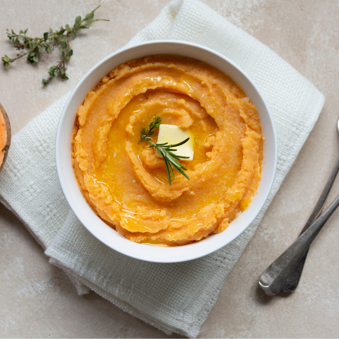 Cinnamon Honey Butter Mashed Sweet Potatoes Astor Apiaries