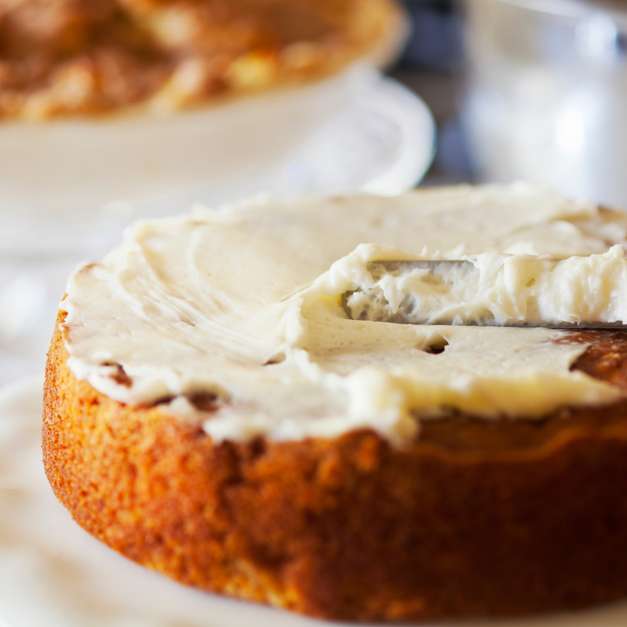 Pumpkin Spice Cake with Honey Frosting