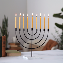 Load image into Gallery viewer, Hanukkah Beeswax Taper Candles