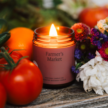 Load image into Gallery viewer, Farmer's Market Essential Oil Beeswax Jar Candle