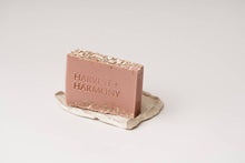 Load image into Gallery viewer, Harvest + Harmony Honey Oatmeal Goat Milk Soap on Soap Dish