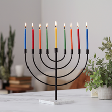 Load image into Gallery viewer, Hanukkah Beeswax Taper Candles