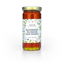 Load image into Gallery viewer, Astor Apiaries Blueberry Blossom Raw Honey 12oz Jar