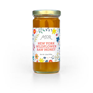 Astor Apiaries New York Wildflower Raw Honey 12oz Jar
