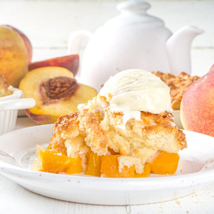 Honey-sweetened Fresh Peach Pie