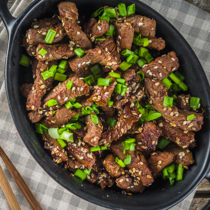 Honey Beef With Sesame Seeds