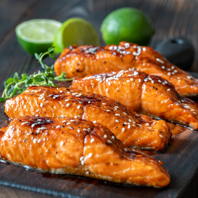 Honey Soy Sauce Glazed Salmon