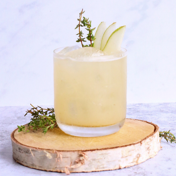 Honey Thyme Pear Cocktail