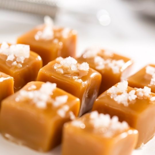 Salted Alfalfa Honey Caramels