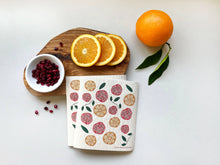 Load image into Gallery viewer, Pomegranates &amp; Oranges Swedish Dishcloth