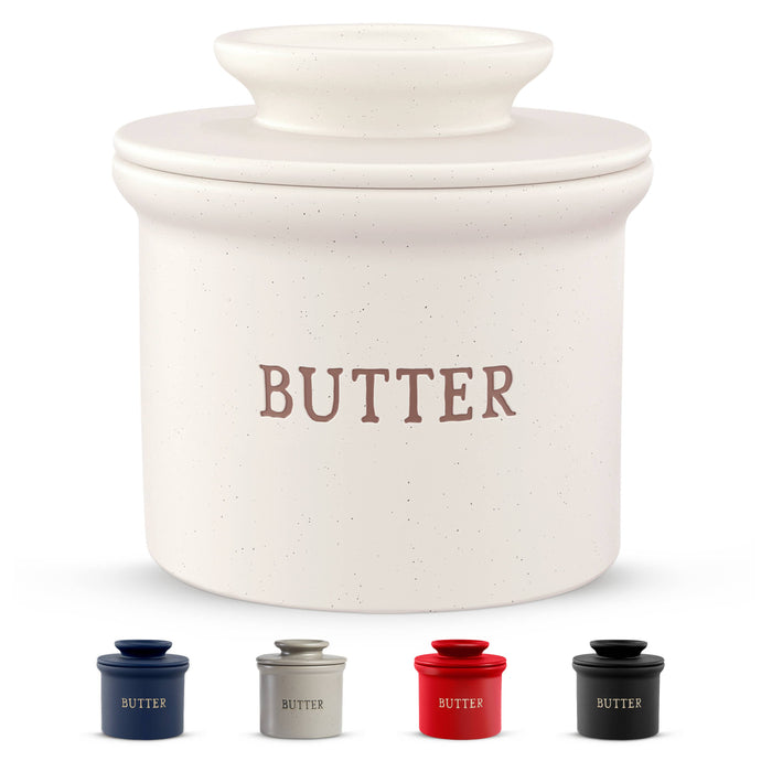 Kook French Butter Keeper Dish, Ceramic