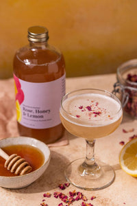 Rose Honey Lemon Cocktail and Mocktail Mixer, 16 fl oz