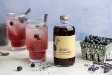 Load image into Gallery viewer, Blueberry and Lavender Cocktail Mixer and Mocktail Mixer, 16 fl oz