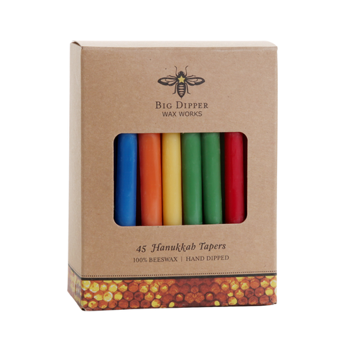 Hanukkah Beeswax Taper Candles