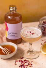 Load image into Gallery viewer, Rose Honey Lemon Cocktail and Mocktail Mixer, 16 fl oz