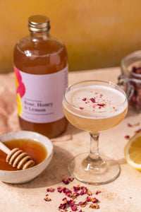 Rose Honey Lemon Cocktail and Mocktail Mixer, 16 fl oz