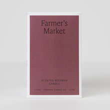 Load image into Gallery viewer, Farmer&#39;s Market Essential Oil Beeswax Jar Candle