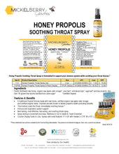 Load image into Gallery viewer, Honey Propolis Throat Spray