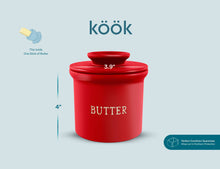 Load image into Gallery viewer, Kook French Butter Keeper Dish, Ceramic