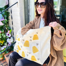 Load image into Gallery viewer, Honey Bee Canvas Tote Bag