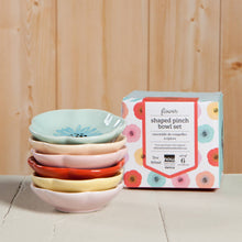 Load image into Gallery viewer, Flower Shaped Pinch Bowl Set of 6