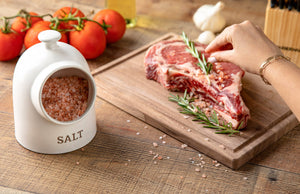 Kook Ceramic Salt Pig, 15 oz, Speckled Oatmeal