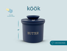 Load image into Gallery viewer, Kook French Butter Keeper Dish, Ceramic