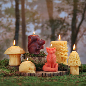 Beeswax Fox Candle