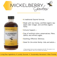 Load image into Gallery viewer, Elderberry Honey Tonic