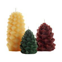 Load image into Gallery viewer, Beeswax Pinecone Candles