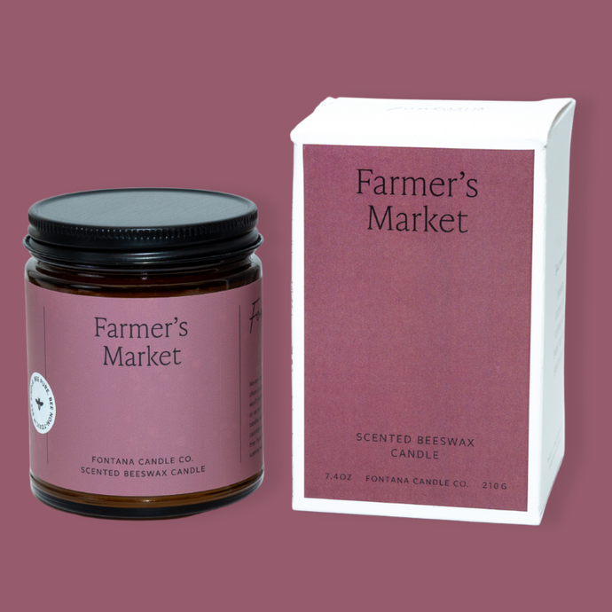Farmer's Market Essential Oil Beeswax Jar Candle
