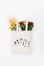 Load image into Gallery viewer, Bees + These Eco Friendly Canvas Tote Bag | Summer Gift | Reusable Bag