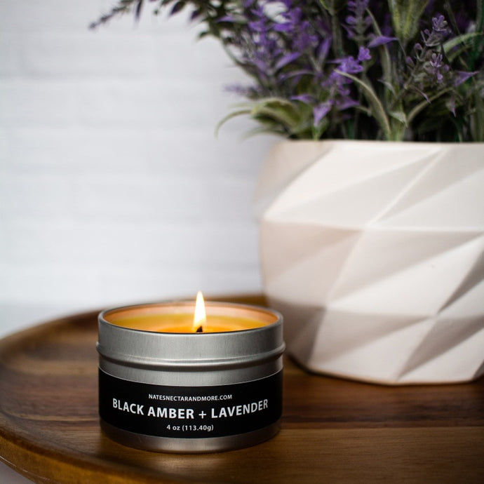 Nate's Nectar Hand-Poured Beeswax Candles – Clean, Long-Lasting, Natural