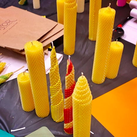 Kids' Crafts - Rolled Beeswax Candles