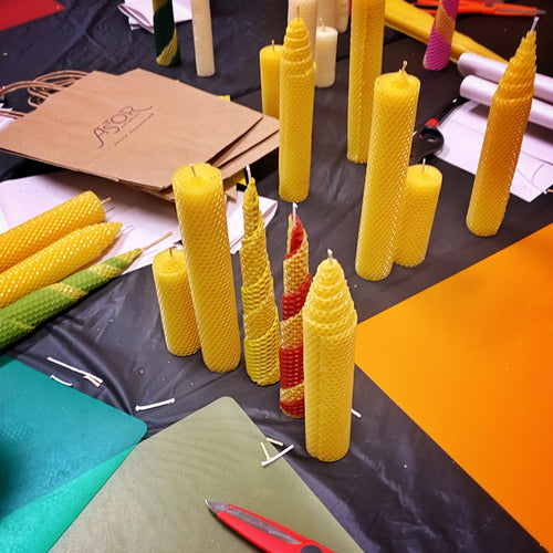 Rolled Beeswax Candle Workshop