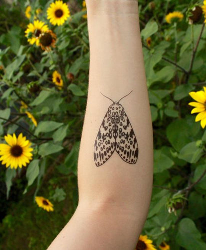Leopard Moth Temporary Tattoo - Astor Apiaries