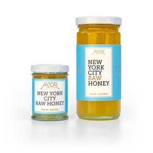 Astor Apiaries New York City Raw Honey 3oz & 12oz Jars